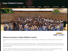 Tablet Screenshot of hope-childrens-centre.com